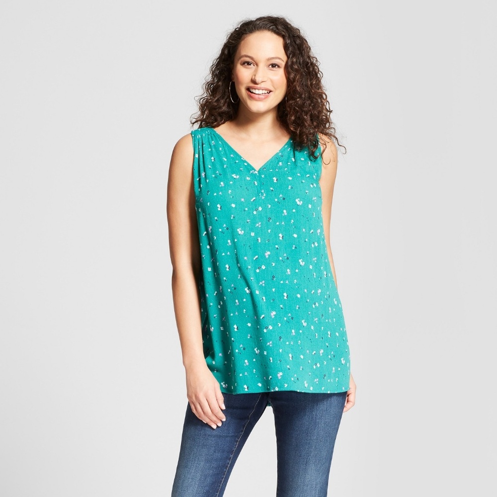 Maternity Printed Woven Tank Sizes #52-16